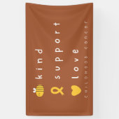 Kankerbewustzijn bij kinderen Banner Sign (Verticaal)
