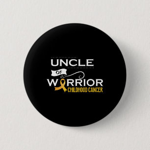 Kankerbewustzijn bij kinderen Oom van een krijger  Ronde Button 5,7 Cm