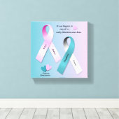 Kankerbewustzijn Canvas Afdruk (Insitu (Houten vloer))