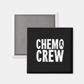 Kankerbewustzijn Chemo Crew Survivor Gift Magneet (Voorkant / Achterkant)