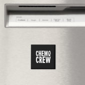 Kankerbewustzijn Chemo Crew Survivor Gift Magneet (Insitu (Vaatwasser))