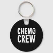 Kankerbewustzijn Chemo Crew Survivor Gift Sleutelhanger (Voorkant)
