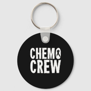Kankerbewustzijn Chemo Crew Survivor Gift Sleutelhanger