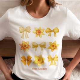 Kankerbewustzijn Coquette Daffodil ondersteuningsg T-shirt