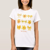 Kankerbewustzijn Coquette Daffodil ondersteuningsg T-shirt (Voorkant)