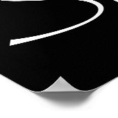 Kankerbewustzijn Denk aan roze lint overleving I Poster (Hoek)