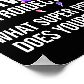 Kankerbewustzijn dochter krijger overlevende poster (Hoek)