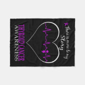 Kankerbewustzijn: er zit meer in mijn verhaal fleece deken (Voorkant (Horizontaal))