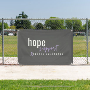 kankerbewustzijn. hoop steun Banner Outdoor Sign