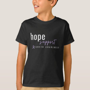 kankerbewustzijn. hoop steun Kinder T-Shirt
