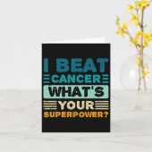 Kankerbewustzijn Ik versla kanker Wat is jouw supe Kaart (Gele Bloem)