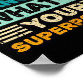 Kankerbewustzijn Ik versla kanker Wat is jouw supe Poster (Hoek)