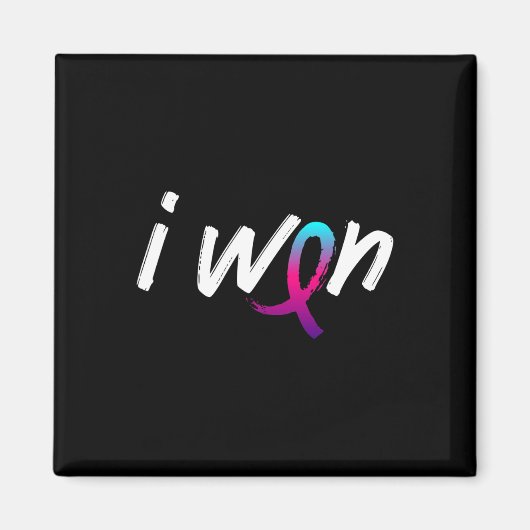 Kankerbewustzijn - Ik won Survivor Fighter Magneet (Voorkant)