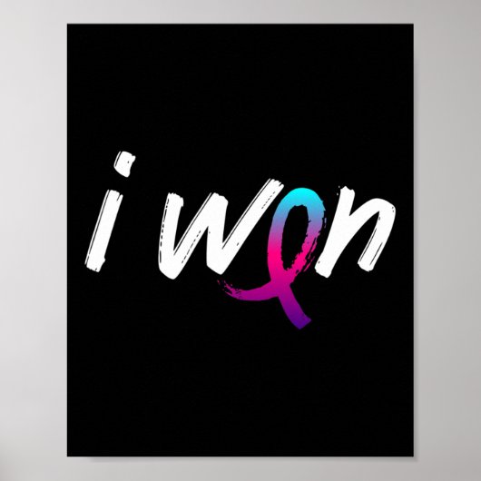 Kankerbewustzijn - Ik won Survivor Fighter Poster (Voorkant)