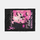 Kankerbewustzijn. In oktober Draag we roze. Hallow Fleece Deken (Voorkant (Horizontaal))
