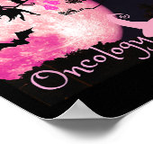 Kankerbewustzijn. In oktober Draag we roze. Hallow Poster (Hoek)