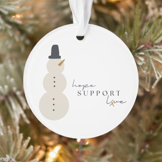 kankerbewustzijn. Kerst Acryl Ornament (Boom)