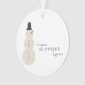 kankerbewustzijn. Kerst Acryl Ornament (voorkant)