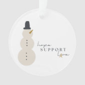 kankerbewustzijn. Kerst Acryl Ornament (voorkant)