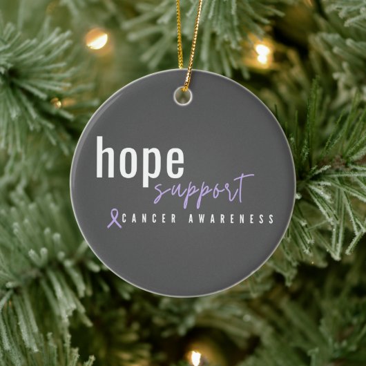 kankerbewustzijn Kerst Vakantie Ornament (Boom)