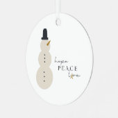 kankerbewustzijn Kerst Vakantie Ornament (Voorkant links)