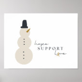 kankerbewustzijn. Kerst Vakantie Poster Prints (Voorkant)