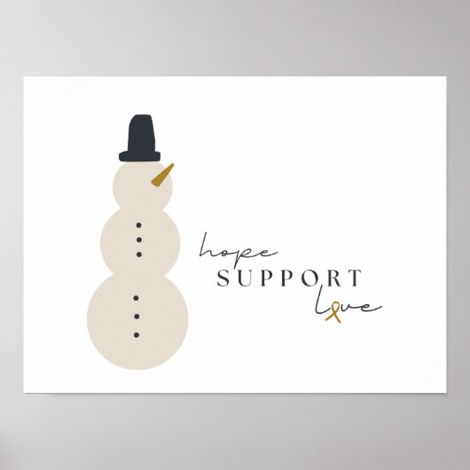 kankerbewustzijn. Kerst Vakantie Poster Prints (Voorkant)