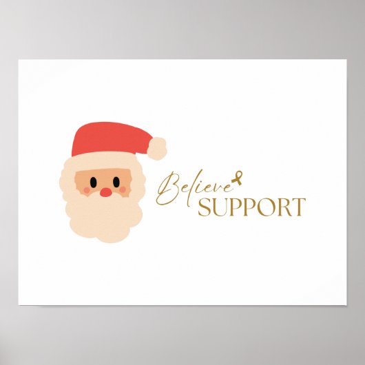 kankerbewustzijn. Kerst Vakantie Poster Prints (Voorkant)