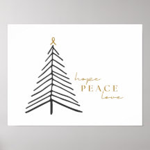 kankerbewustzijn. Kerst Vakantie Poster Prints