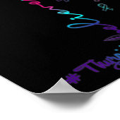 Kankerbewustzijn Krijger Dragonfly Geloof Hoop Poster (Hoek)