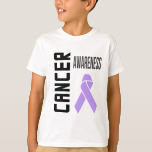 Kankerbewustzijn Lavendel (alle kanker) Lint T-shirt