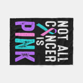 Kankerbewustzijn Niet Alle Kanker Is Roze Geschenk Fleece Deken (Voorkant (Horizontaal))