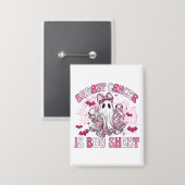 Kankerbewustzijn - Oktober We dragen Roze Button (Voorkant / Achterkant)