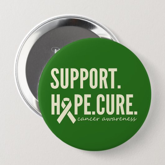 Kankerbewustzijn ondersteunt Hope Cure Button (Voorkant /achterkant)