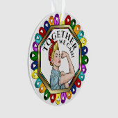 Kankerbewustzijn Ornament ribbons (voorkant)