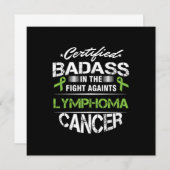 Kankerbewustzijn Overlevende Gecertificeerde Badas Kaart (Voorkant / Achterkant)