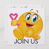 Kankerbewustzijn - Pink Ribbon uitnodiging (Voorkant / Achterkant)