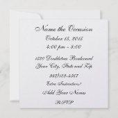 Kankerbewustzijn - Pink Ribbon uitnodiging (Achterkant)