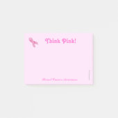 Kankerbewustzijn Post-it - Borstkanker Post-it® Notes (Voorkant)