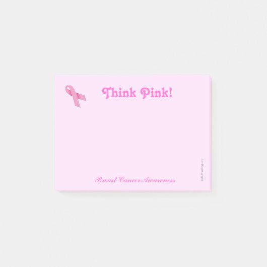 Kankerbewustzijn Post-it - Borstkanker Post-it® Notes (Voorkant)