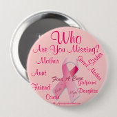 Kankerbewustzijn Ronde Button 4,0 Cm (Voorkant /achterkant)