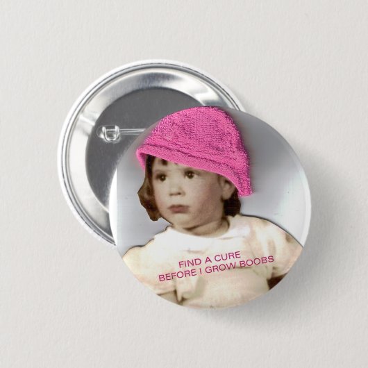 Kankerbewustzijn Ronde Button 5,7 Cm (Voorkant /achterkant)