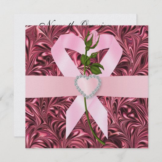 Kankerbewustzijn - Roze lint (Voorkant / Achterkant)