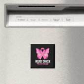 Kankerbewustzijn Roze Lint Vlinder Magneet (Insitu (Vaatwasser))