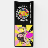 Kankerbewustzijn samen kunnen we spandoek (Verticaal)