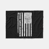 Kankerbewustzijn schildklierkanker fleece deken (Voorkant (Horizontaal))