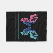 Kankerbewustzijn Schildklierkankerondersteuning Fleece Deken (Voorkant (Horizontaal))