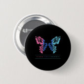 Kankerbewustzijn Schildklierkankerondersteuning Ronde Button 5,7 Cm (Voorkant /achterkant)