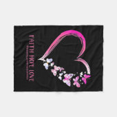 Kankerbewustzijn Shirt 1 Fleece Deken (Voorkant (Horizontaal))