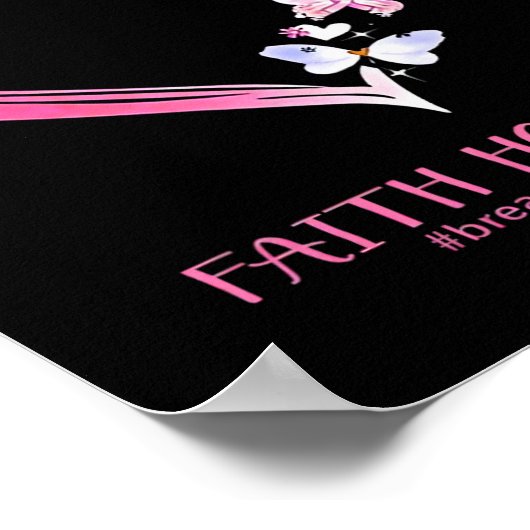 Kankerbewustzijn Shirt 1 Poster (Hoek)